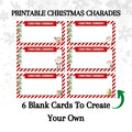 christmas printable blank charades cards
